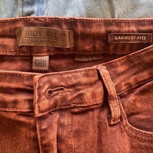 Judy Blue Pumpkin Garment Dyed Jeans